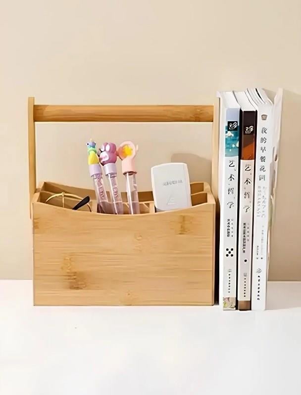 Bambu Kaşıklık Çatal Bıçak Sepeti Çok Amaçlı Organizer Mutfak Düzenleyici