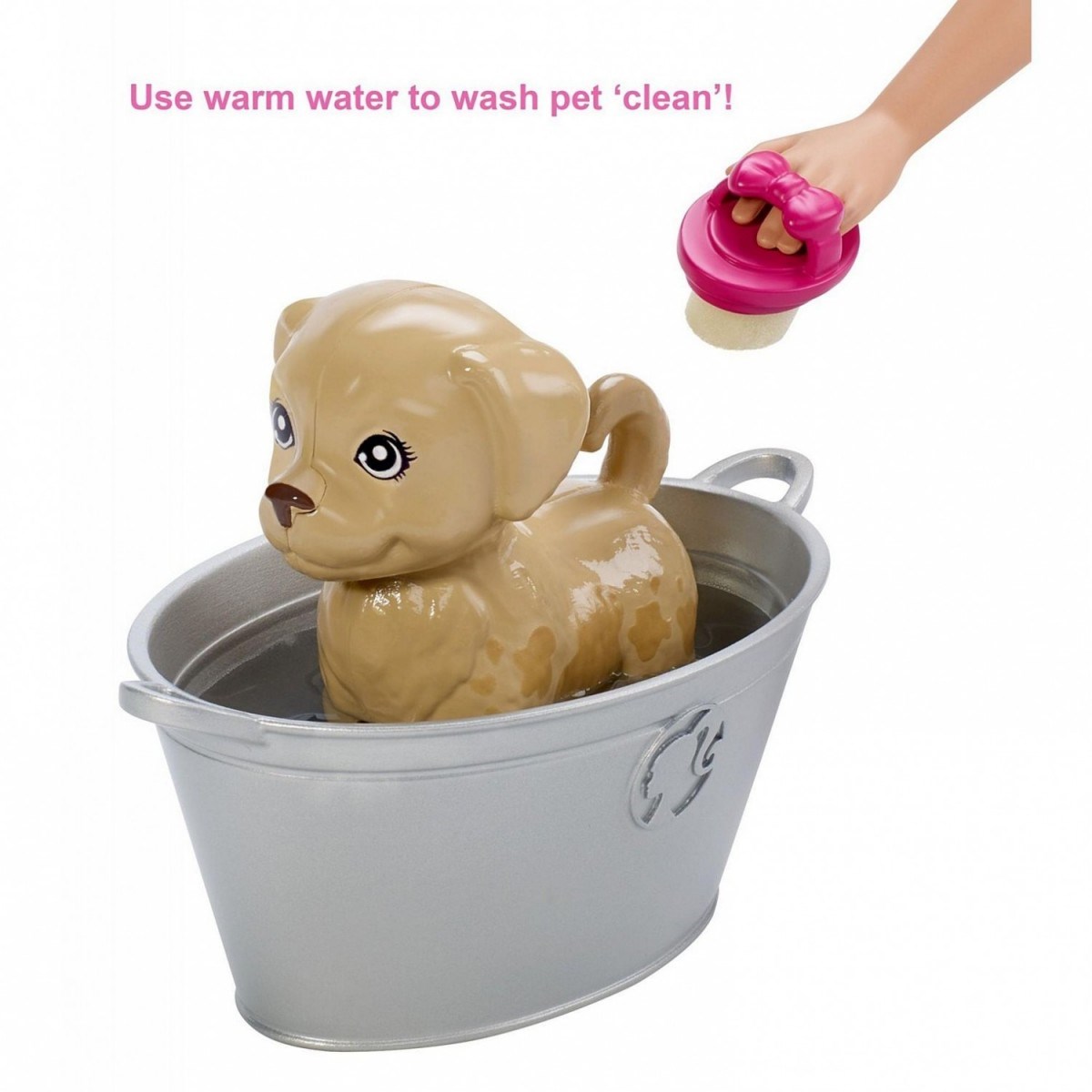 Barbie ve Hayvanları Banyo Eğlencesinde Oyun Seti