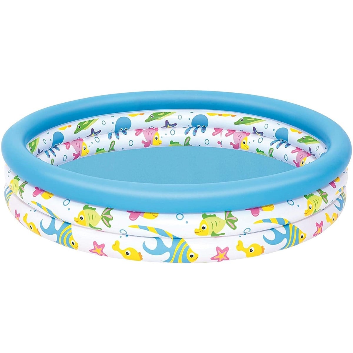 Bestway 51009 3 Halkalı Okyanus Desenli Şişme Havuz (122 x 25 cm)