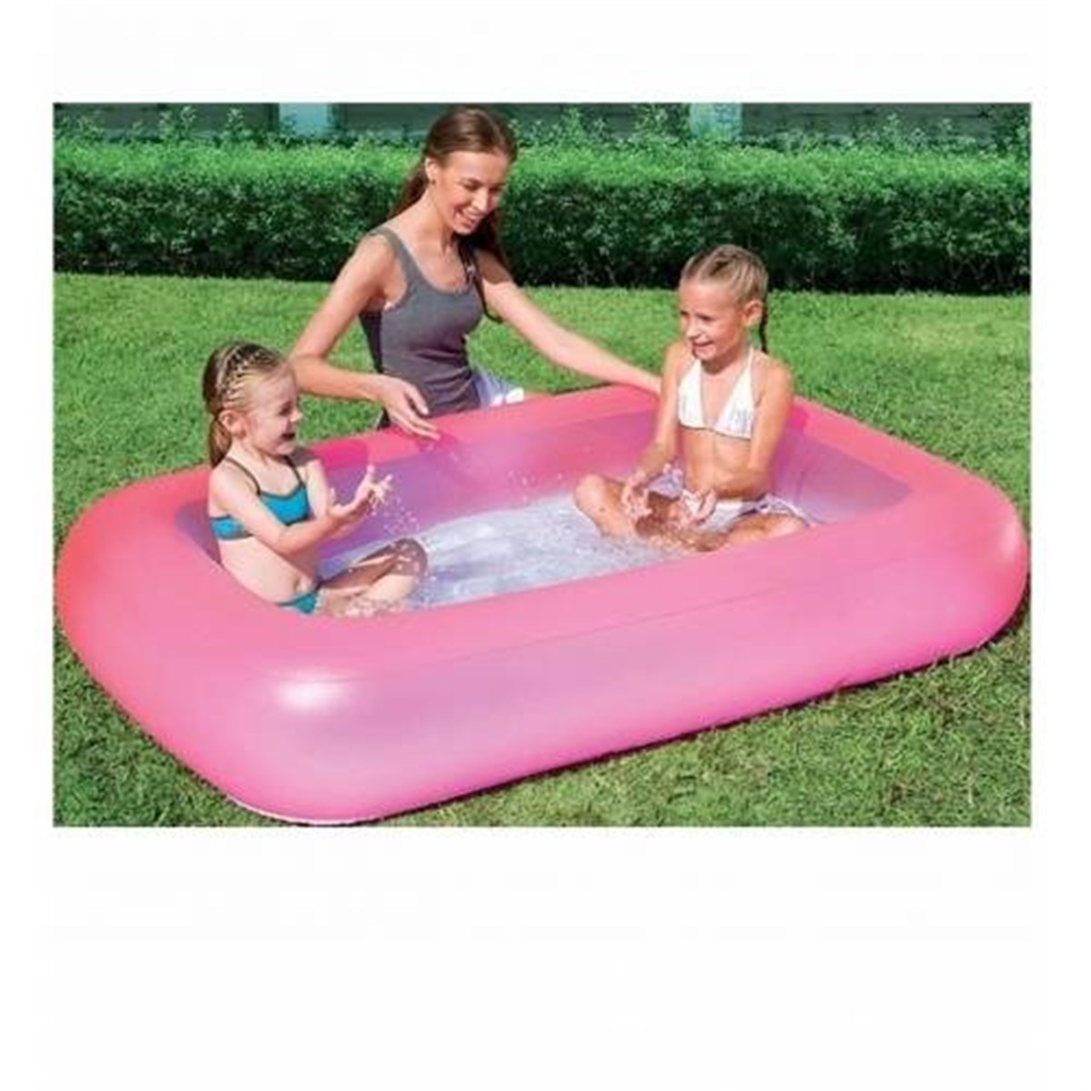 Bestway 51115 Renkli Şişme Taban Çocuk Havuzu 165X104X25 Cm