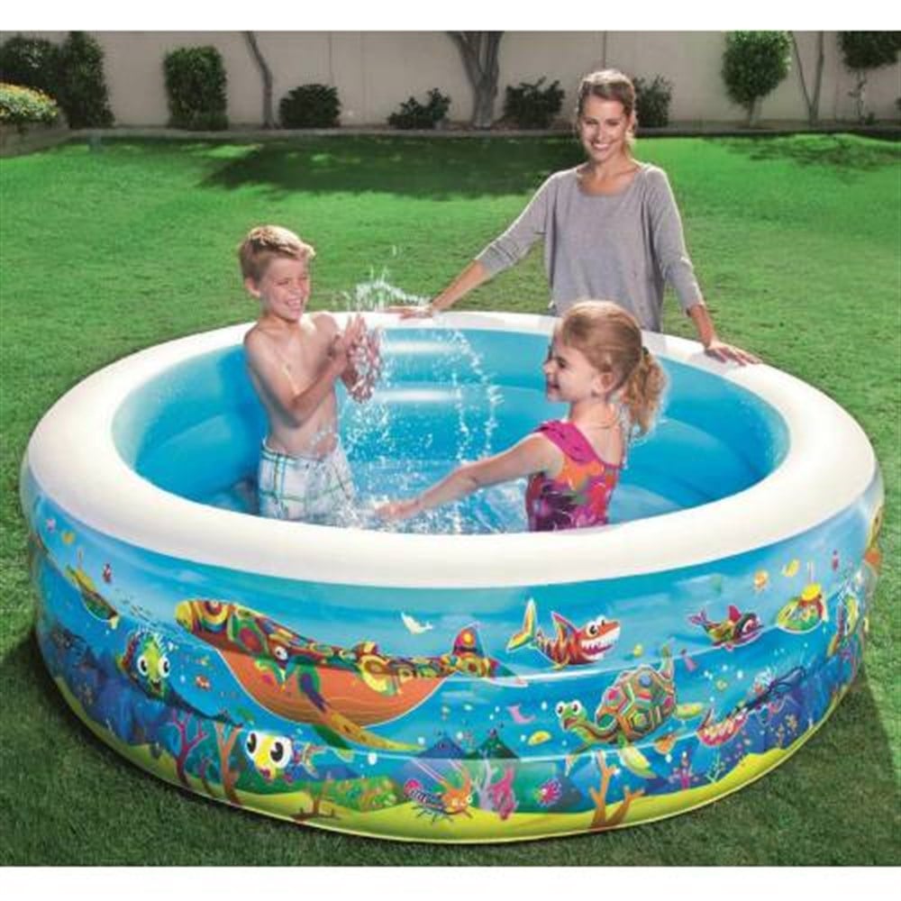 Bestway 51122 Okyanus Desenli Şişme Havuz Mega Boy 196X53 CM