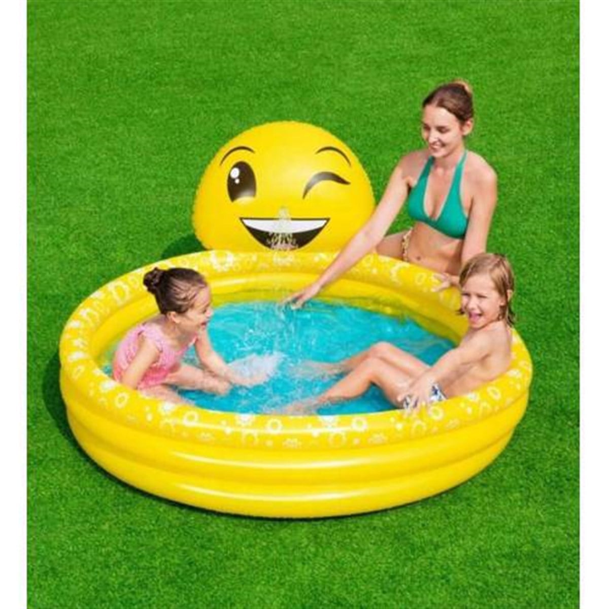 Bestway 53081 Emojı Temalı Fıskiyeli Şişme Havuz