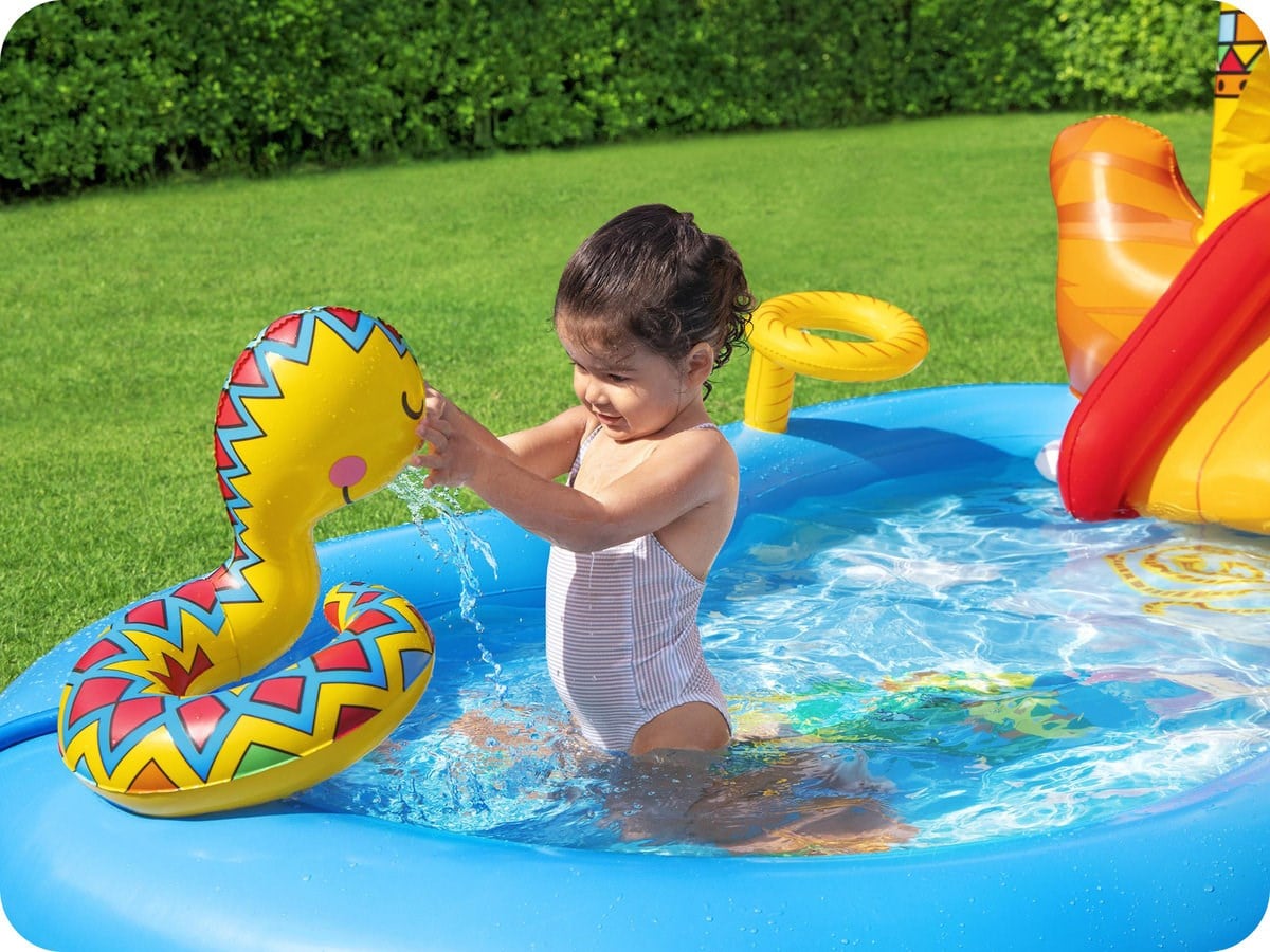 Bestway 53118 Wild West Kaydıraklı Fıskiyeli Aqua Park Şişme Havuz