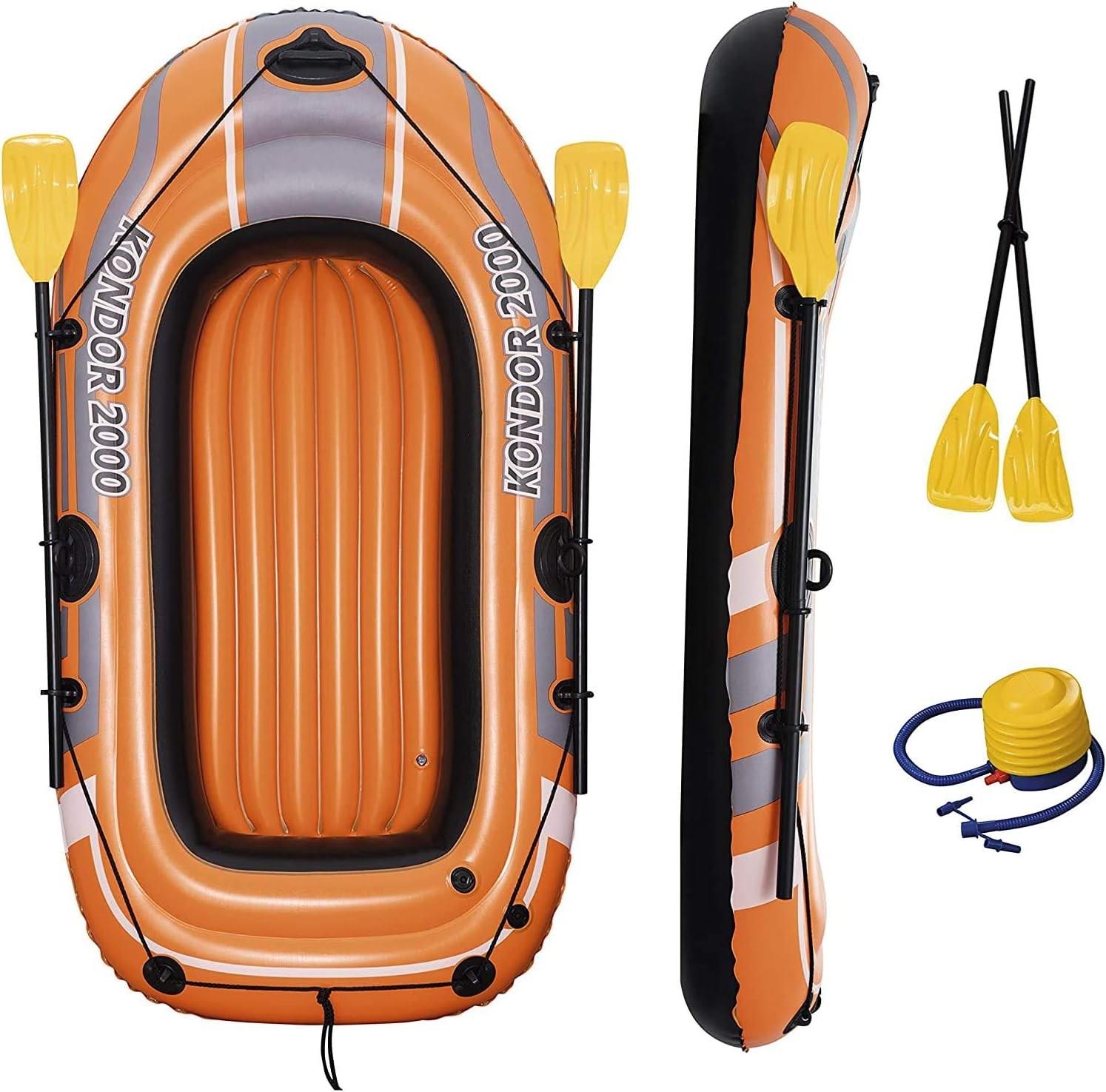 Bestway 61062 Şişme Tabanlı Şişme Bot 2 Kişilik 196X114Cm Bot