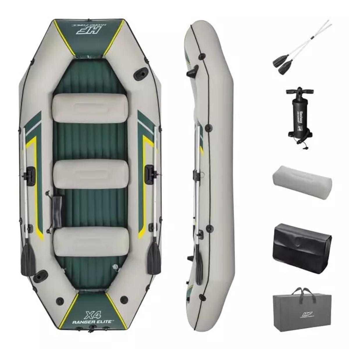 Bestway 65157 Ranger Elite X4 Şişme Bot Set 320  X 148 Cm 500 Kg Taşıma Kapasiteli