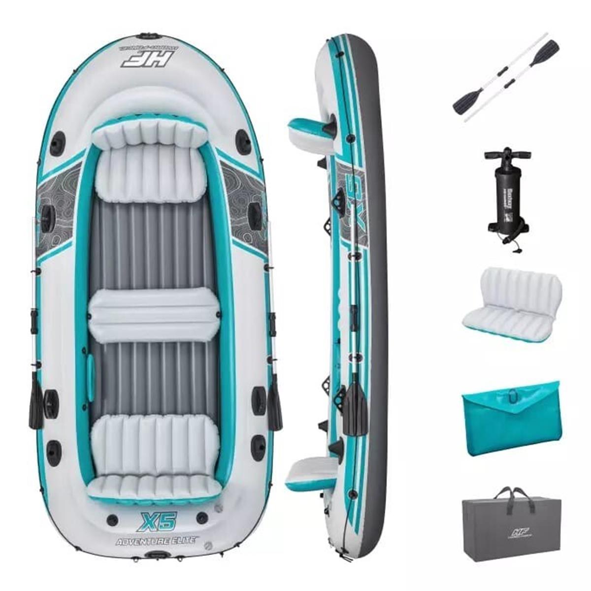 Bestway 65159 Adventure Elite X5 Şişme Bot Set 364 X 166 Cm 600 Kg Taşıma Kapasiteli