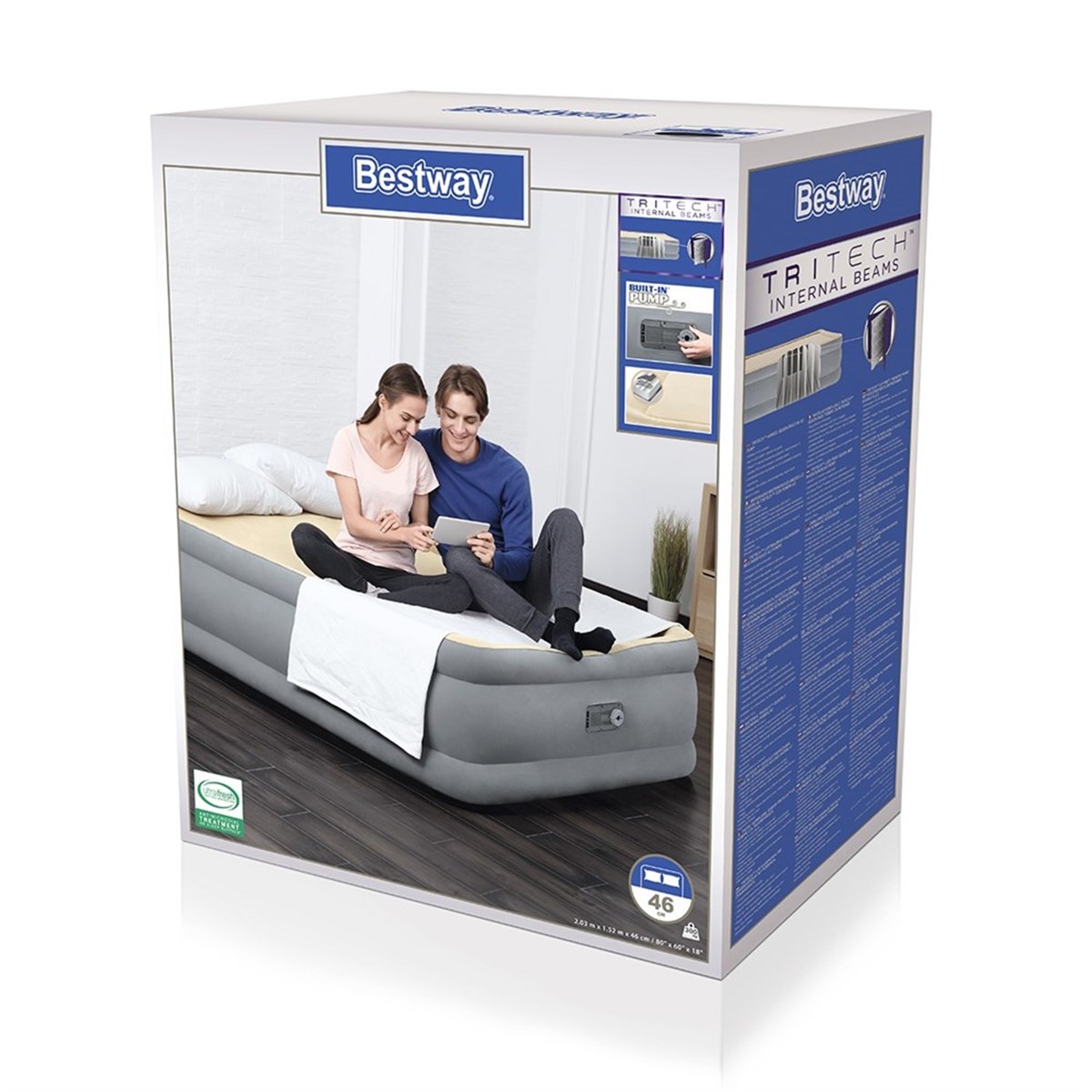 Bestway 67486 Çift Kişilik Sertlik Ayarlamalı Lüks Şişme YatakYatak