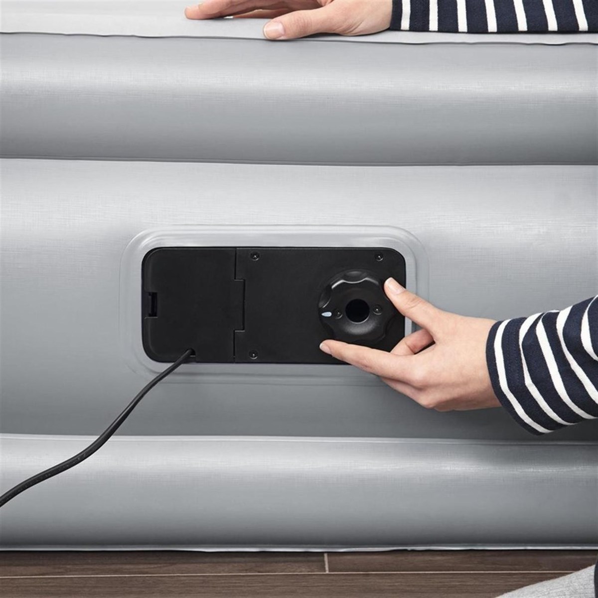 Bestway 67620 Başlıklı Elektrikli Deluxe Şişme Yatak