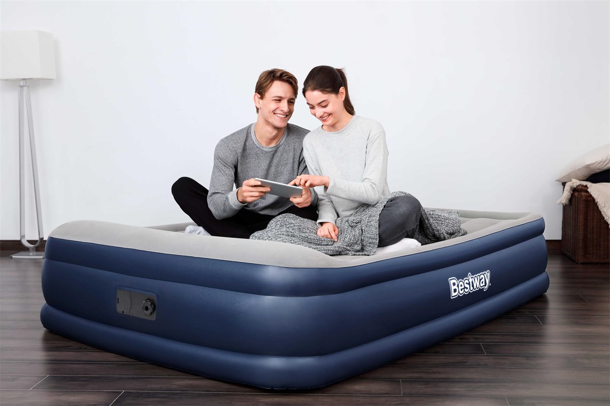 Bestway 67630 Elektrikli Delux Çift Kişilik Şişme Yatak 203X152X46 Cm