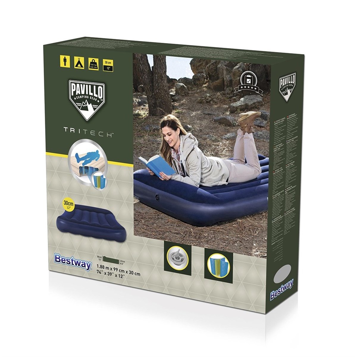 Bestway 67680 Pavillo Tek Kişilik Şişme Yatak