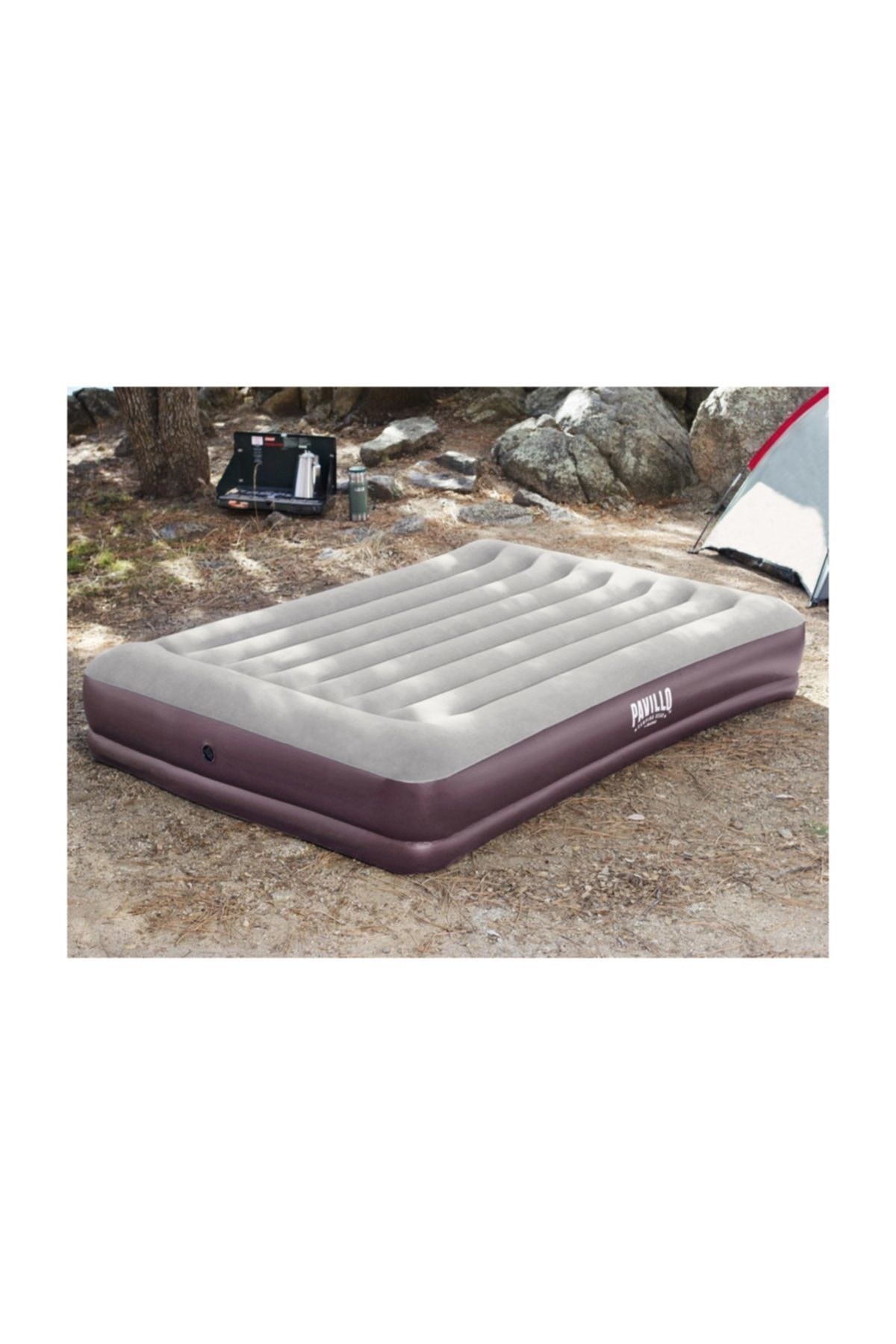 Bestway 67699 Pavillo TriTech İki Katlı - Çift Kişilik Şişme Yatak ( 203x152x36 cm) 