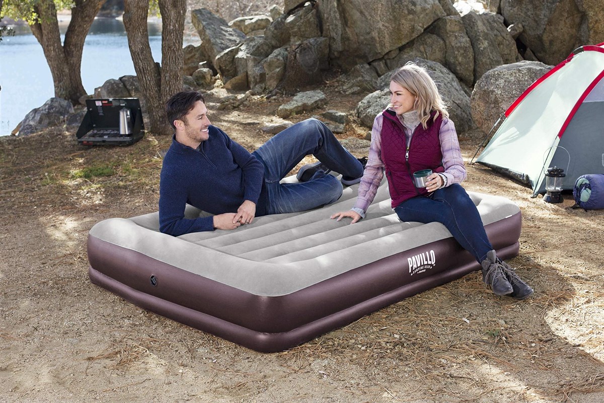 Bestway 67699 Pavillo TriTech İki Katlı - Çift Kişilik Şişme Yatak ( 203x152x36 cm) 