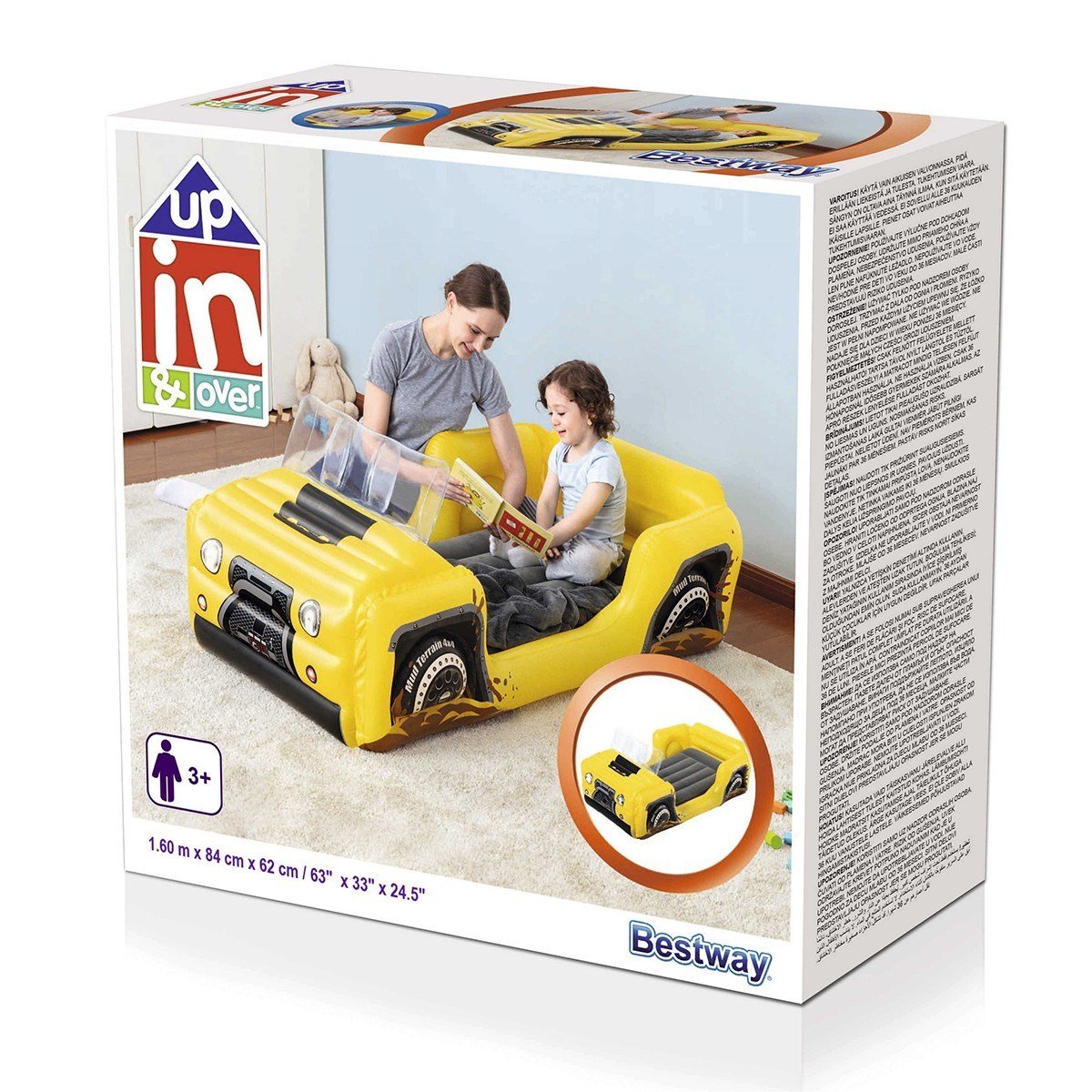 Bestway 67714 4X4 Jeep Temalı Şişme Çocuk Yatağı