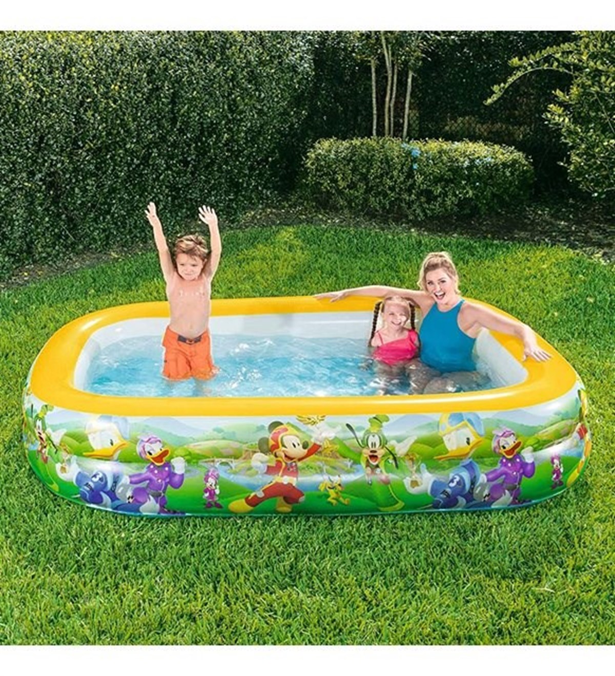 Bestway 91008 Disney Büyük Boy Şişme Aile Havuzu (262x175x51 cm)