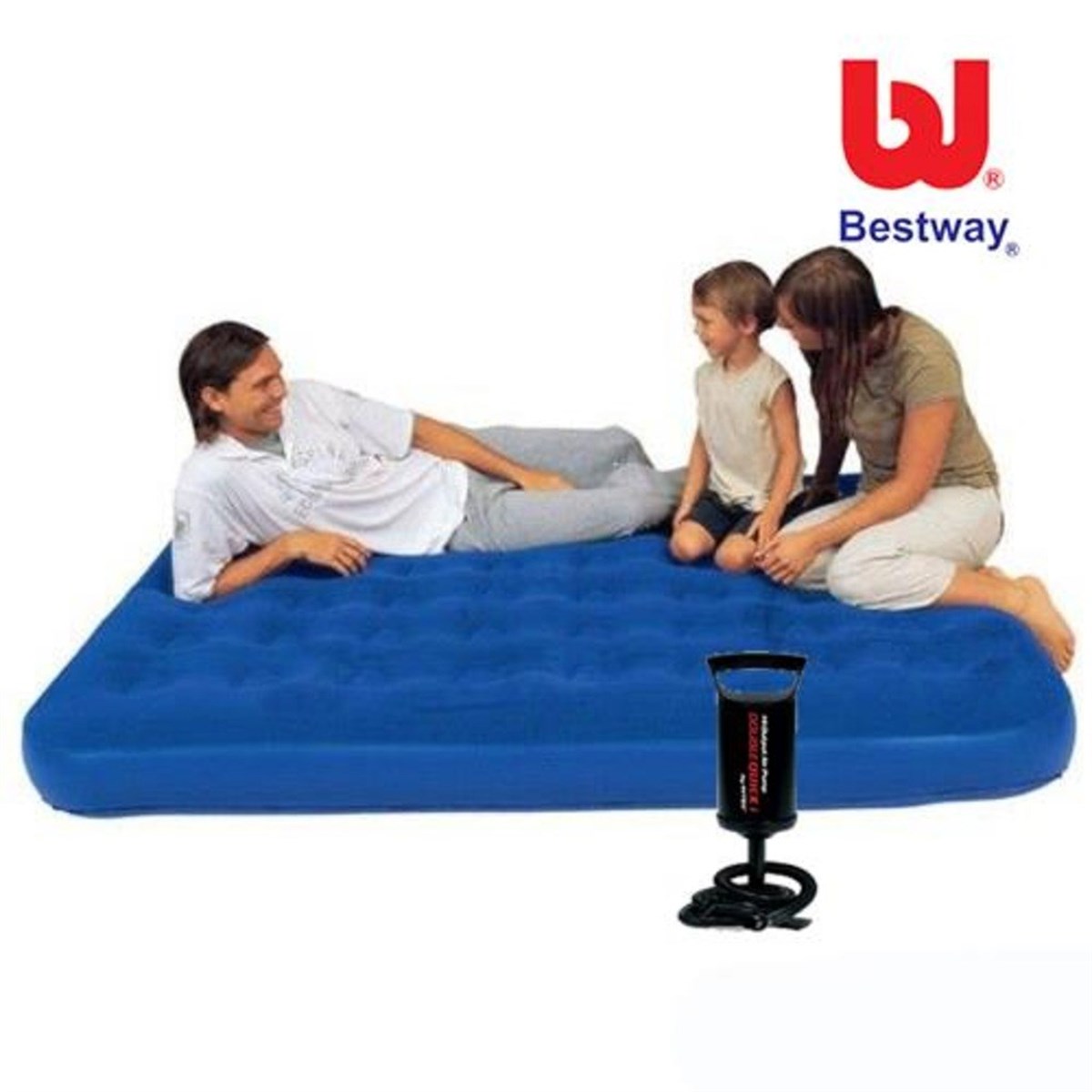 Bestway Çift Kişilik Şişme Yatak 67002 Şişirme Pompası Hediyeli