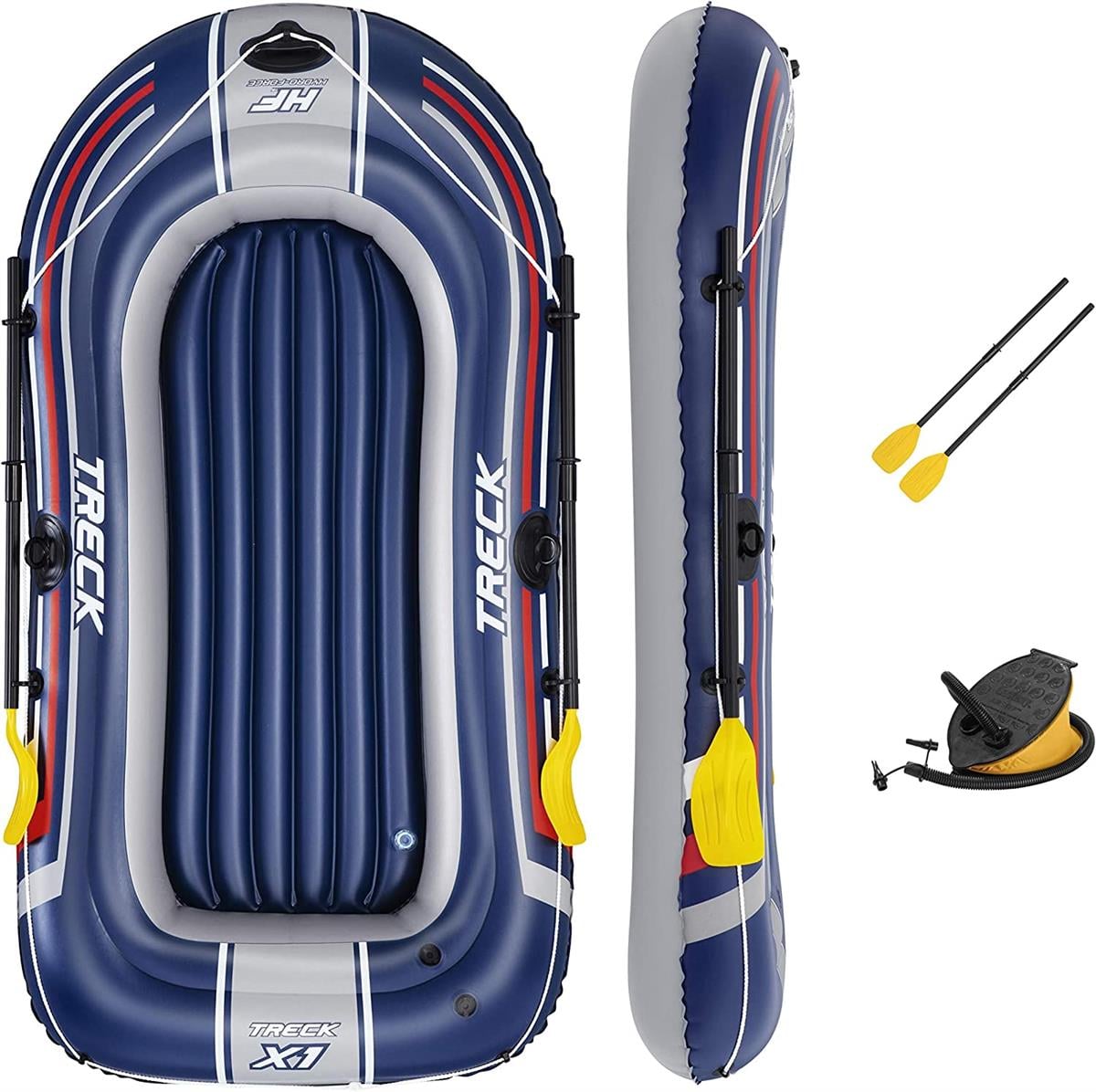 Bestway HYDRO-FORCE 61083 2 Kişilik Şişme Tabanlı Bot Set 234X135cm