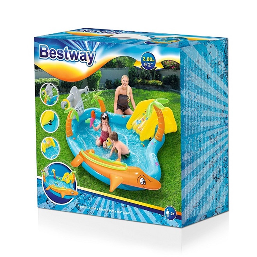 Bestway Kaydıraklı Fiskiyeli Şişme Havuz 53067