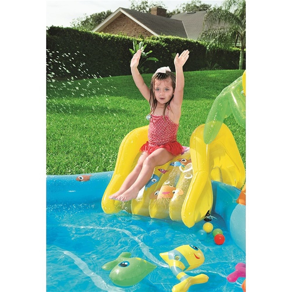 Bestway Kaydıraklı Fiskiyeli Şişme Havuz 53067