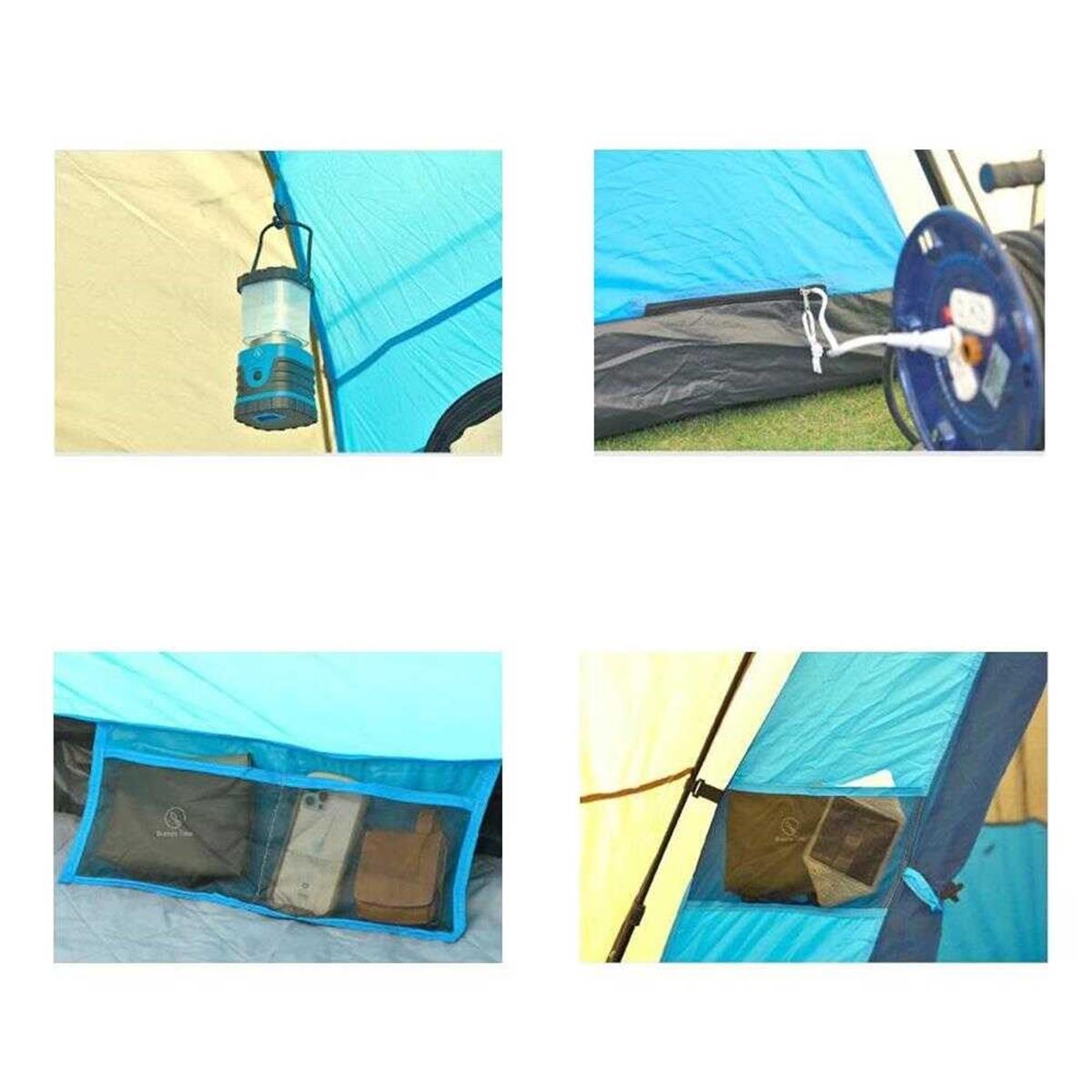 BreezeTime GoGoNature D6 Otomatik Çadır-BEJ MAVİ