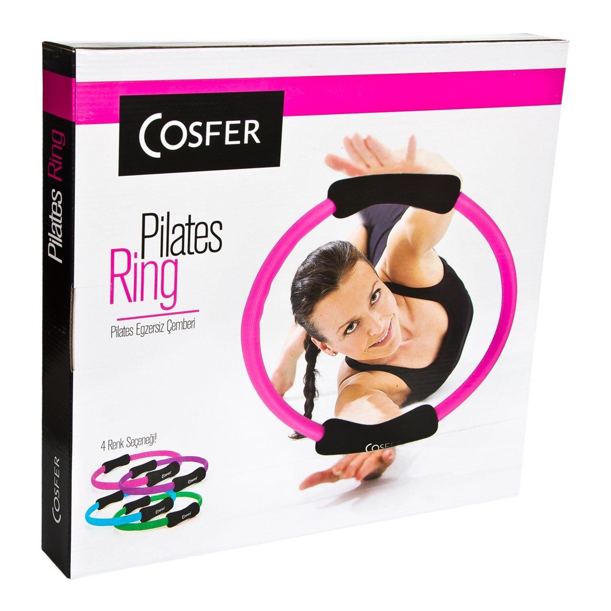 Cosfer 38 Cm Pilates Yoga Jimnastik Çemberi Sünger Fuşya