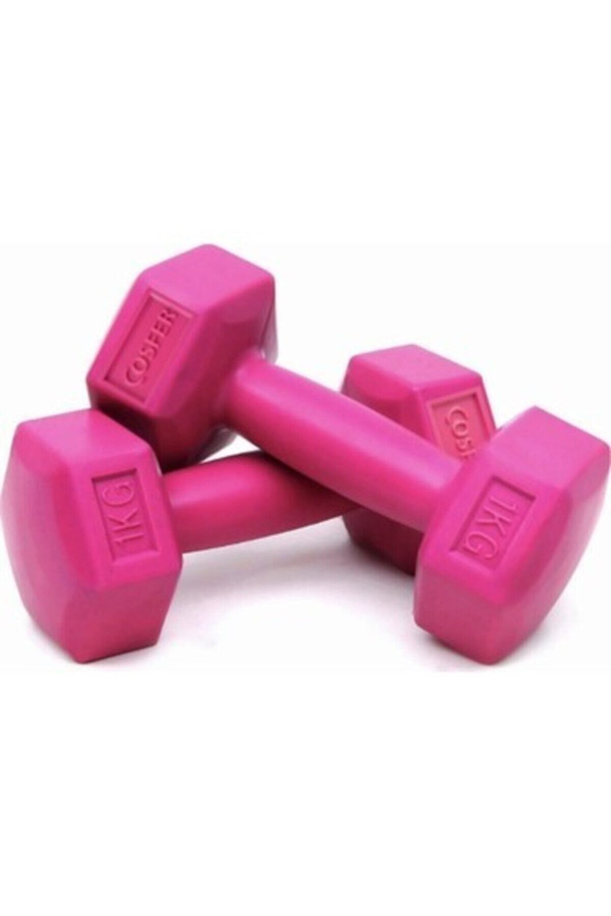 Cosfer 6 Parça Pilates Set Dambıl Mat Direnç Lastiği İp Top