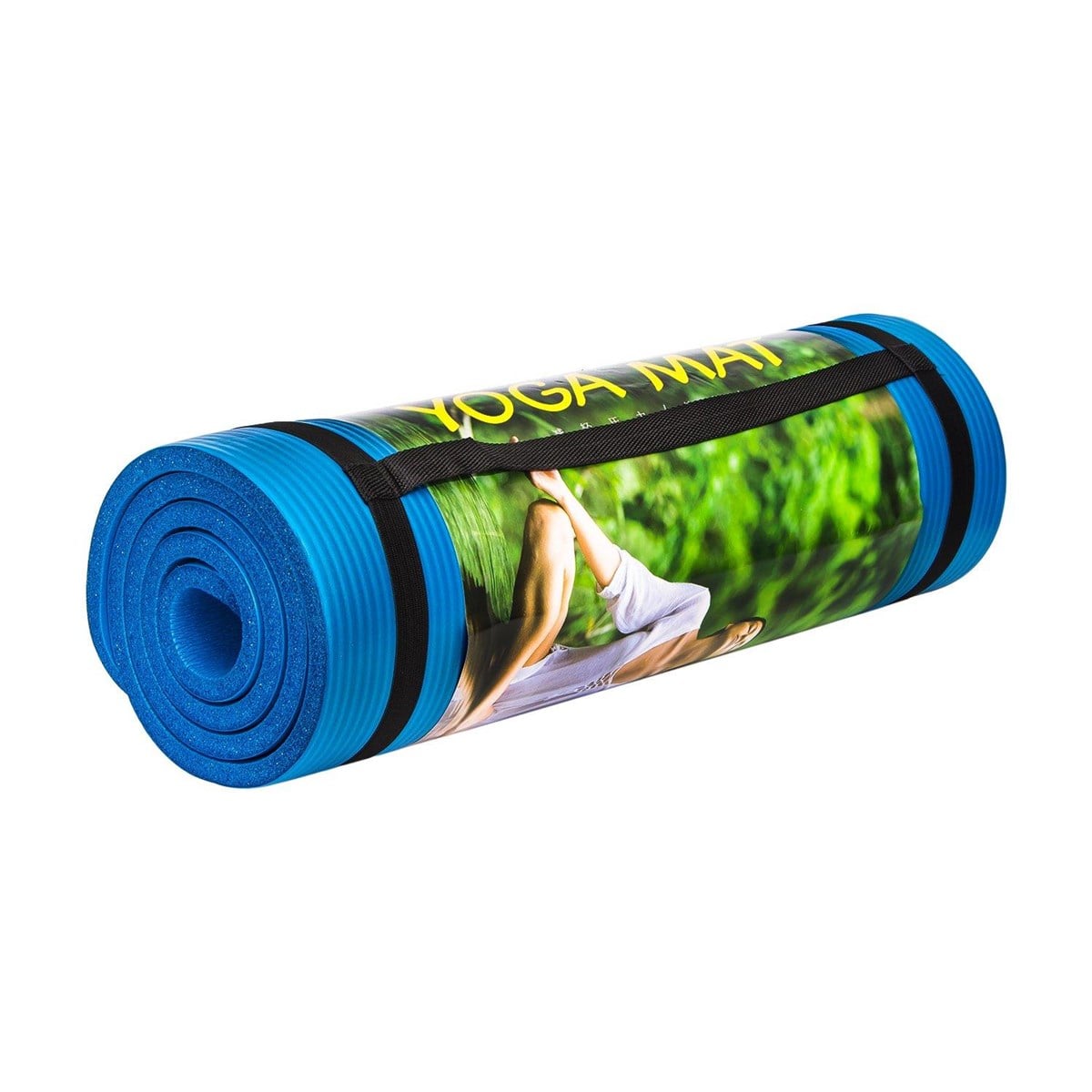 Cosfer CSF15MMM Yoga Pilates Matı 15 mm. Silikon - Mavi
