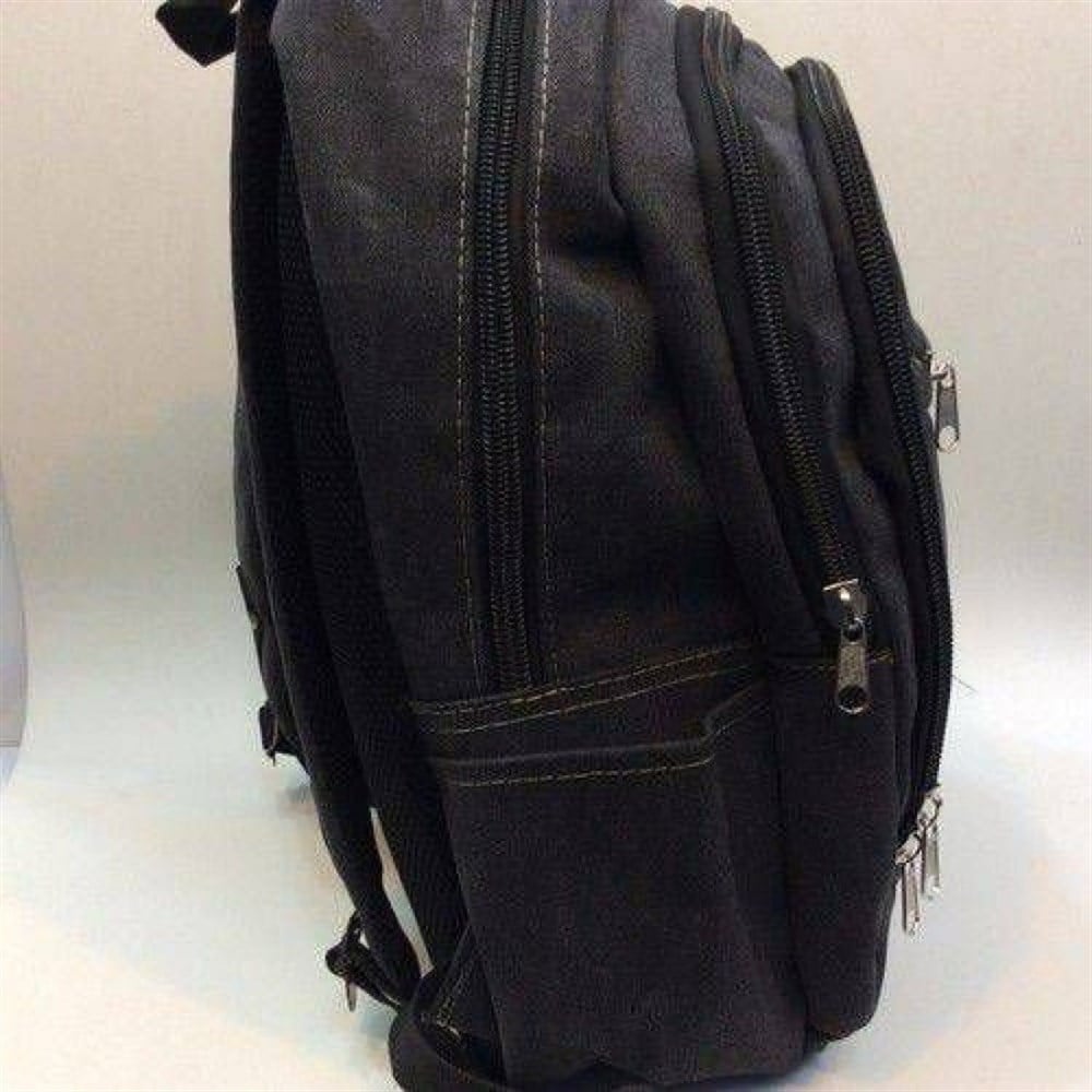 Escape 307 Laptop Bölmeli Canvas Kumaş Sırt Çantası Siyah