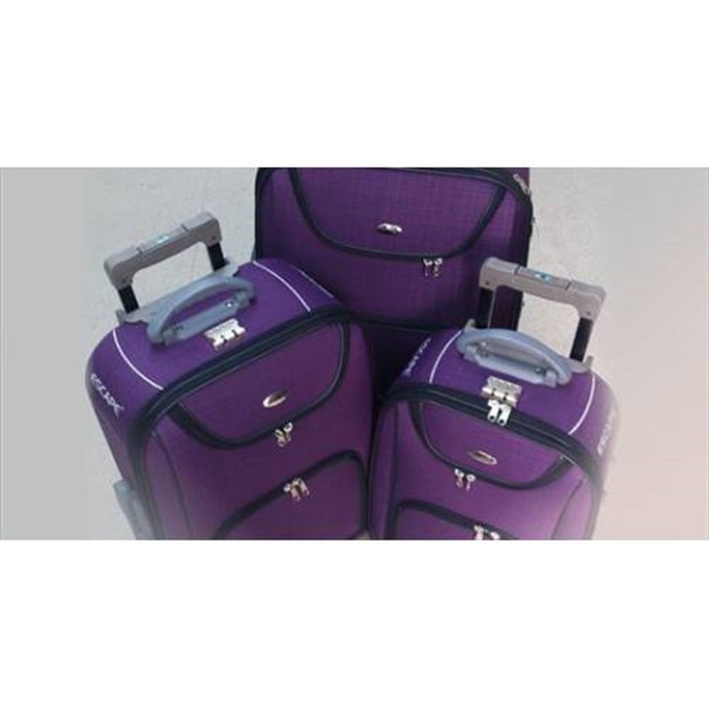 Escape 3lü Valiz Seti Havlu Kumaş Slikon Tekerlek