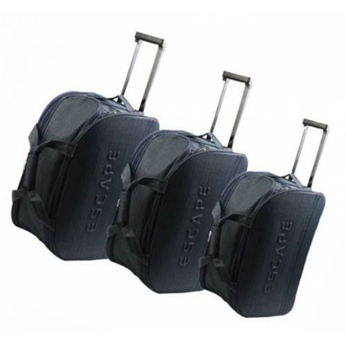 Escape Valiz Seti Hostes Tipi 1. Sınıf Çekçekli Bavul Seti 3lü Valiz Seti 3lü Bavul Seyahat Çantası