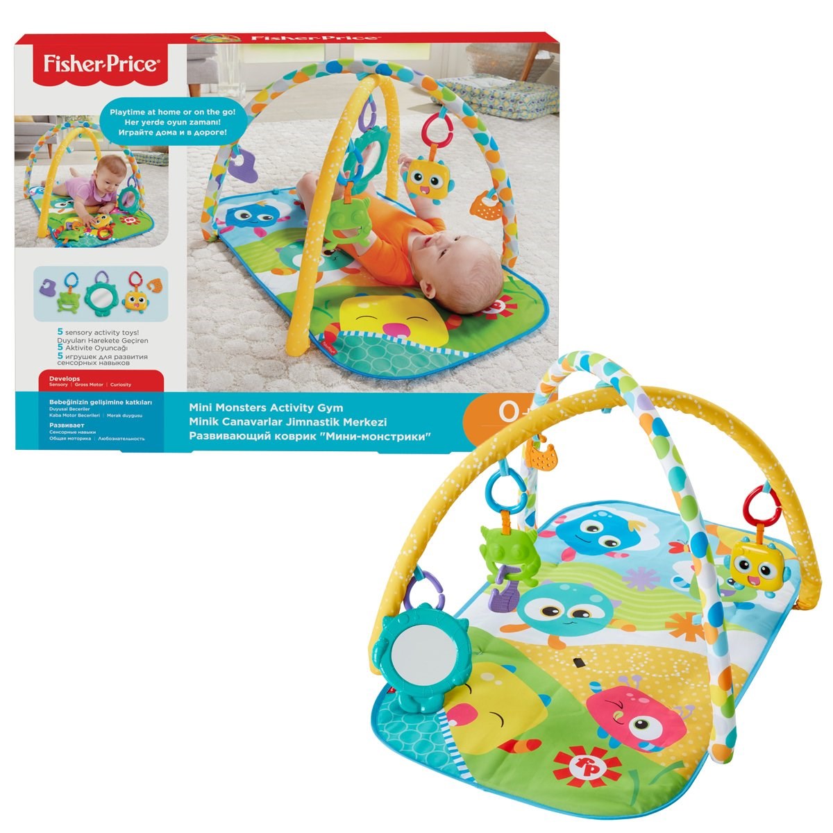 Fisher Price Mini Canavarlar Jimnastik Merkezi /Yenidoğan