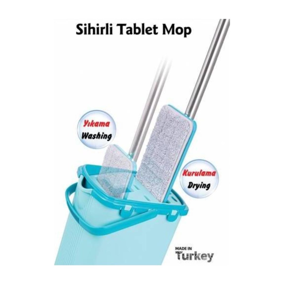 Flora Sihirli Tablet Mop Kova Seti Yeni Nesil Temizlik