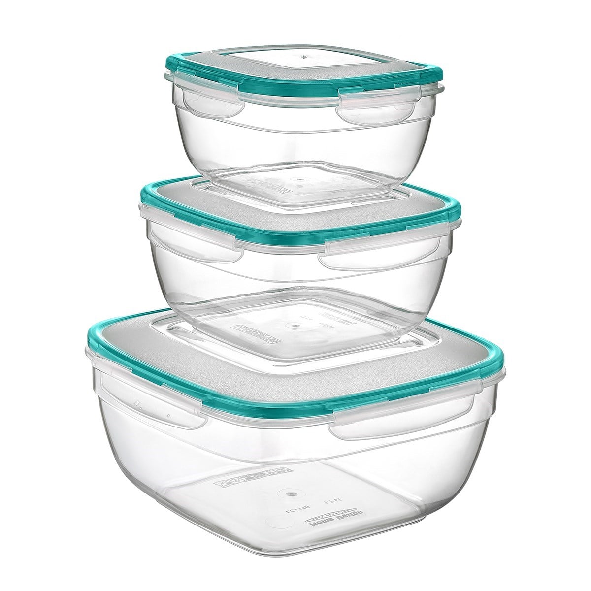 Fresh Box 3lü Kare Saklama Kabı Seti 0,6 / 1 / 1,7 Lt