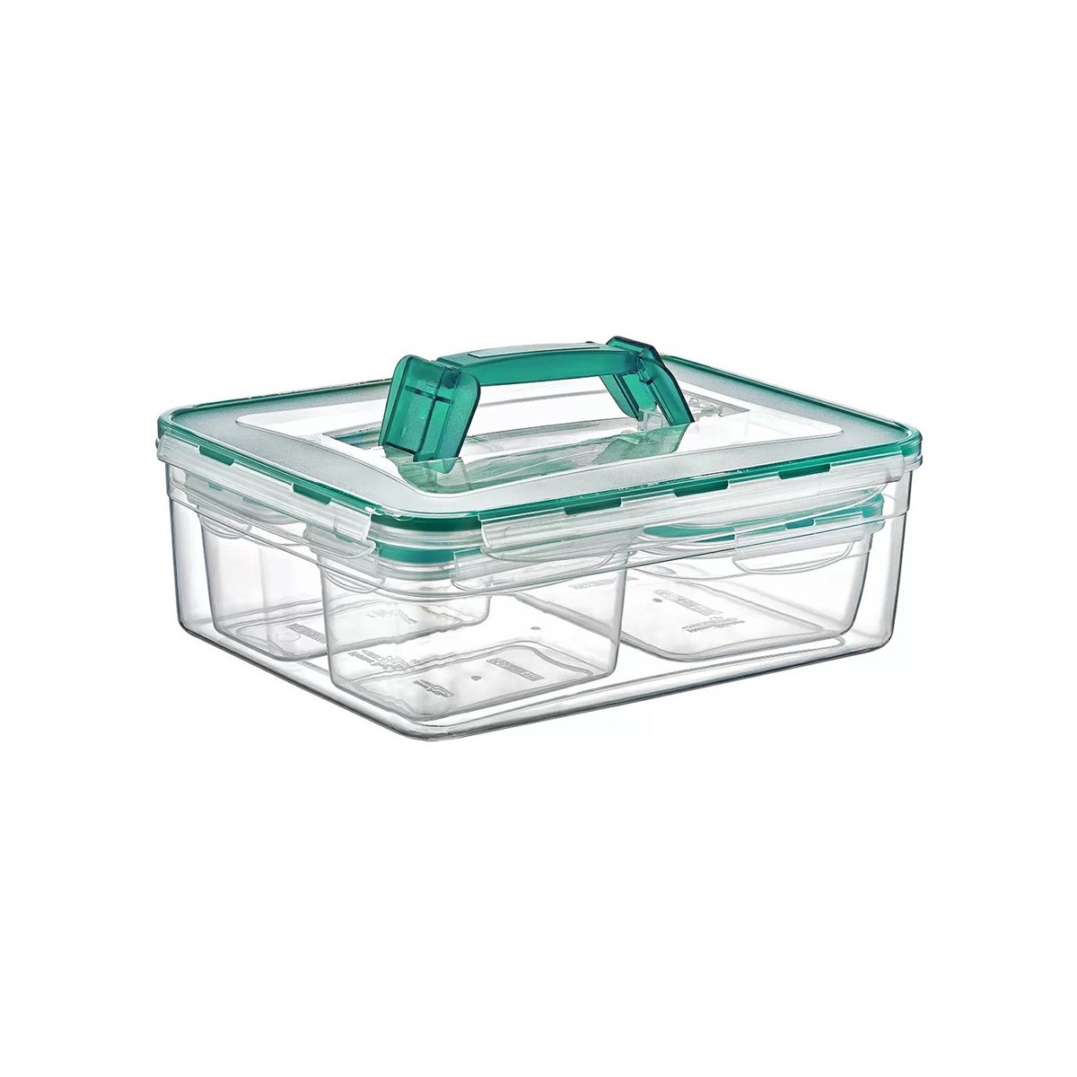 Fresh Box Kombi Set 6lı Dikdörtgen Kulplu Saklama Kabı Setİ