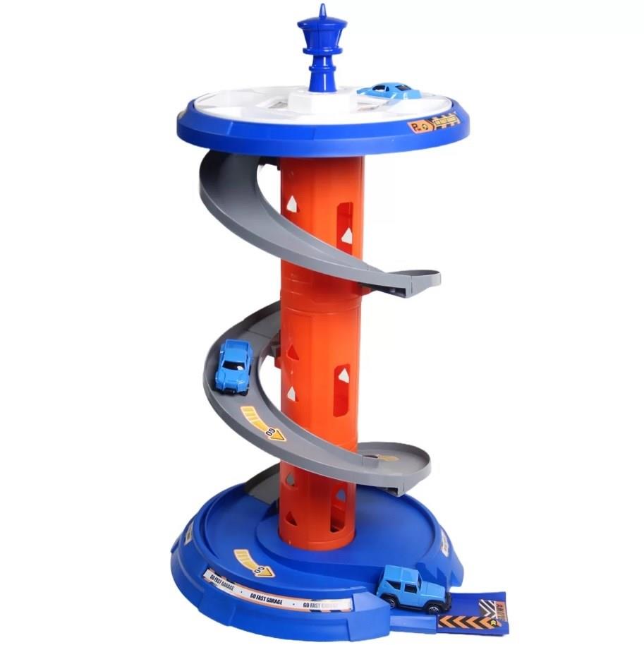 Garage Playset Otopark Oyun Seti Döner Platformlu Garaj Seti