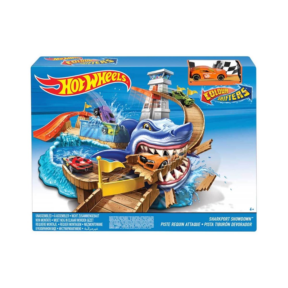 Hot Wheels Renk Değıştıren Araçlar Sharky Yarış Seti BGK04