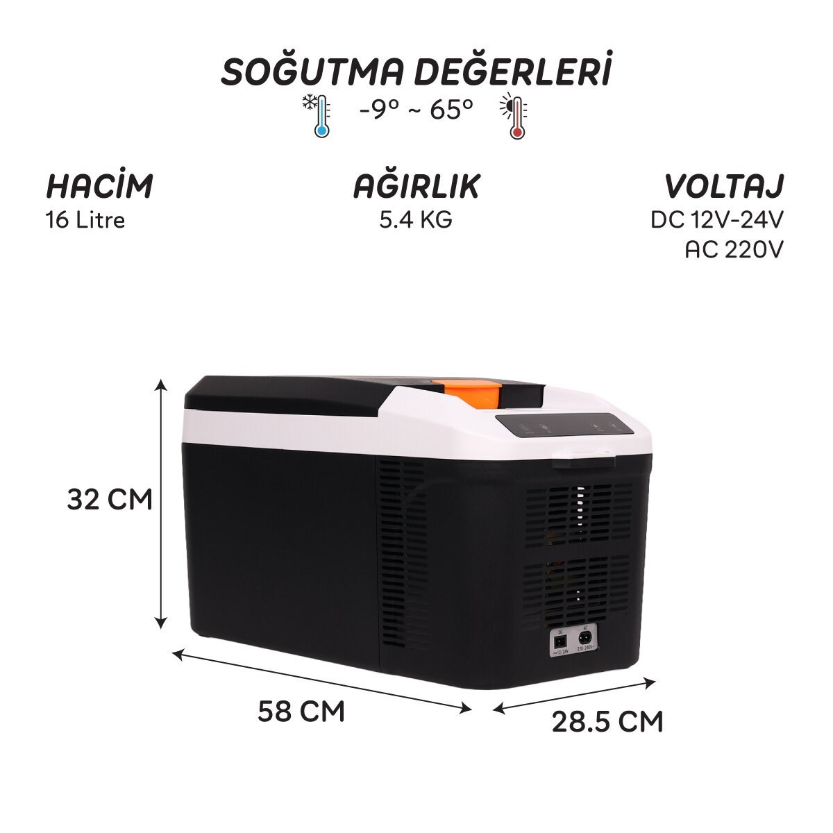 IcePeak Rega Termoelektrikli Buzdolabı 16 Litre