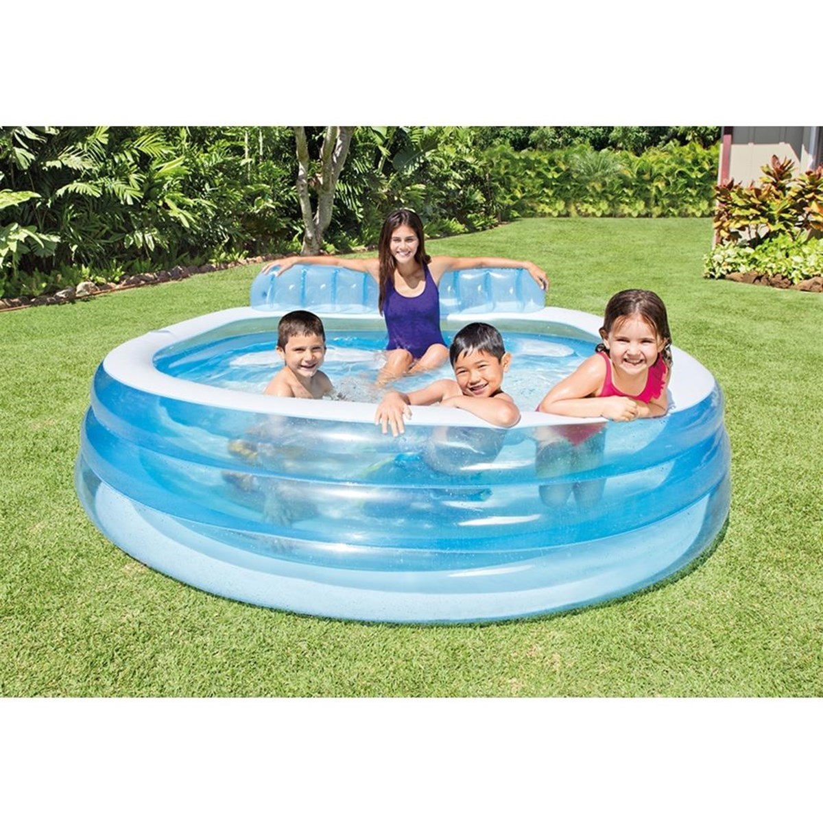 İntex 57190 Koltuklu Aile Havuzu 224x216x76 Cm 