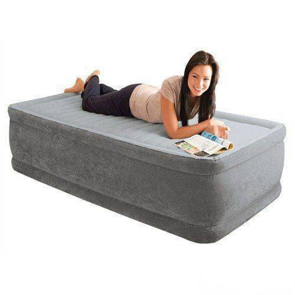 İntex 64412 Comfort Plus Yüksek Yatak (99x191x46Cm)