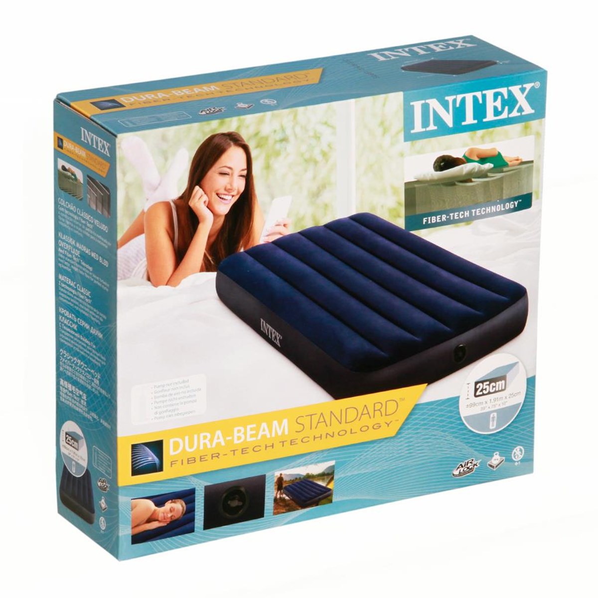 İntex 64757 Tek Kişilik Şişme Yatak 99x191x25 Cm Kamp Yatağı