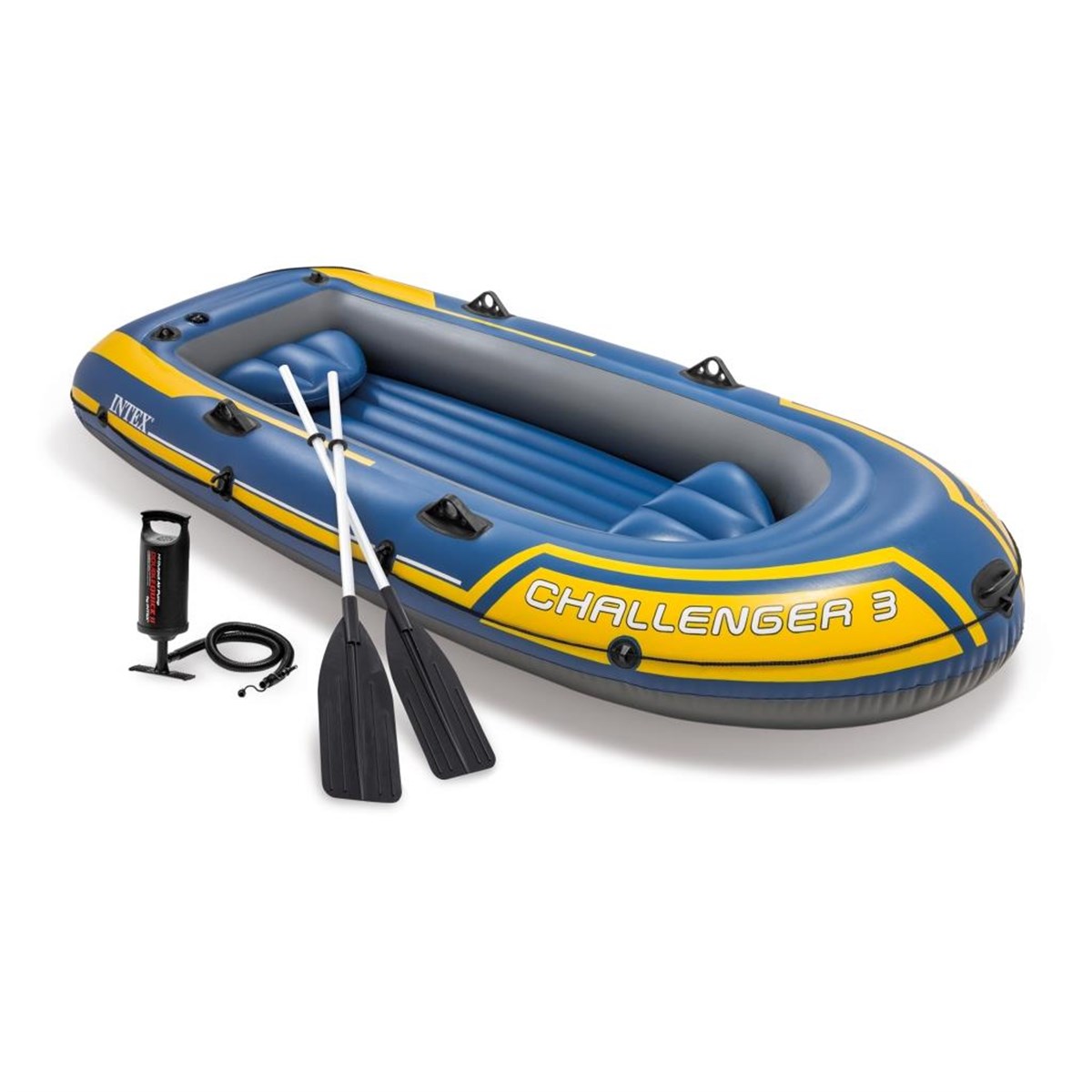 İntex Challenger 3 Bot Set 320Kg 295x137x43 cm. Şişme Bot