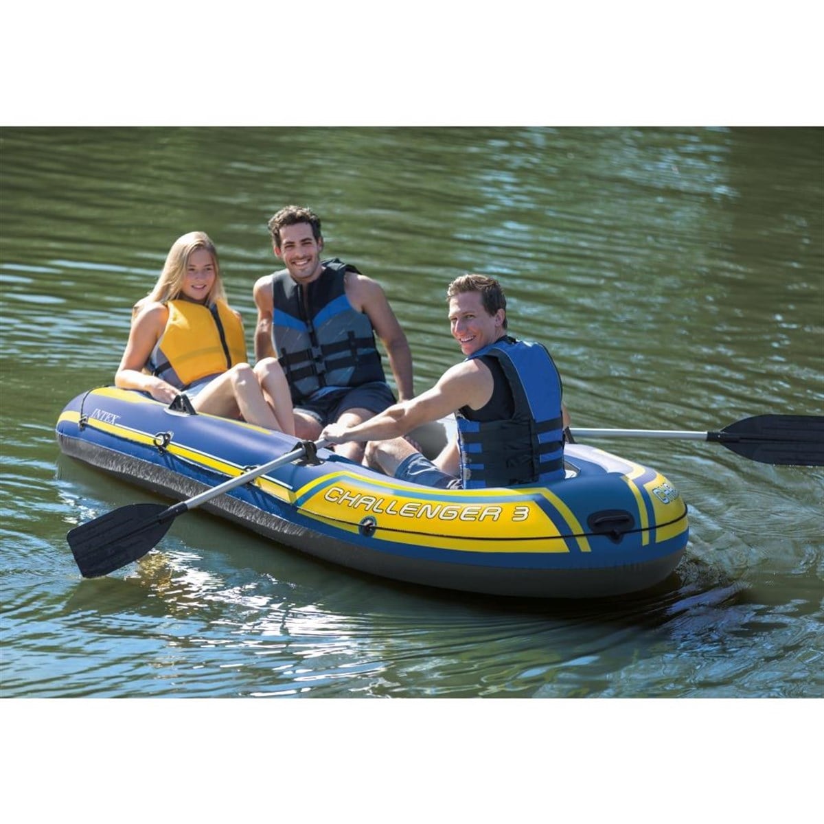 İntex Challenger 3 Bot Set 320Kg 295x137x43 cm. Şişme Bot