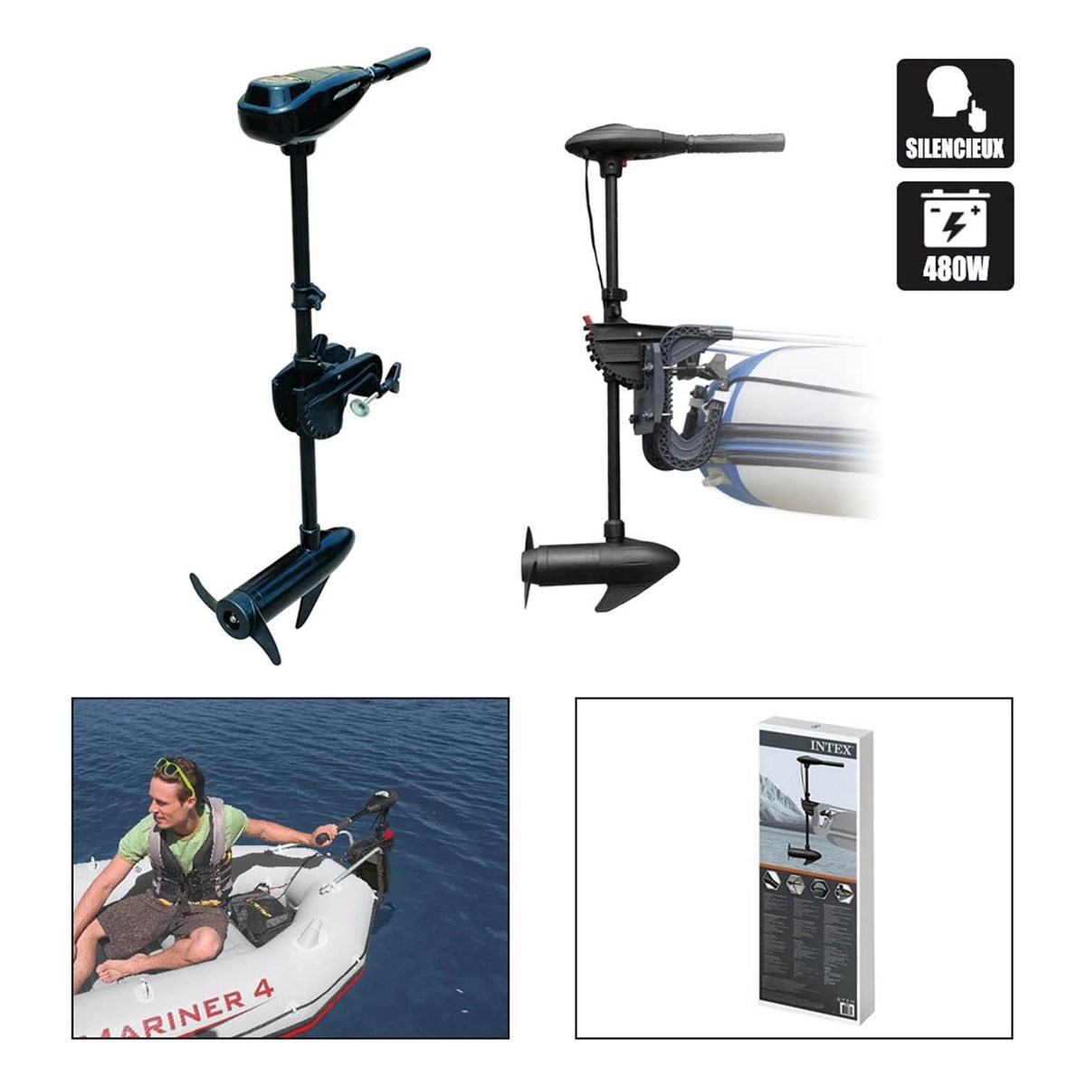 İntex Trolling 12 Volt Şişme Bot Motoru-68631