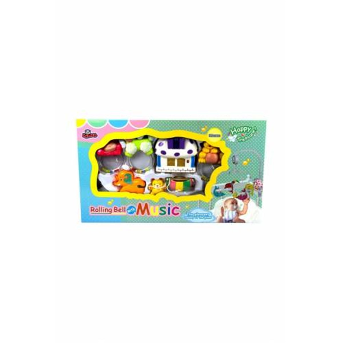 Işıklı Kurmalı Müzikli Hayvan Figürlü Dönence Bebek Uyku Arkadaşı