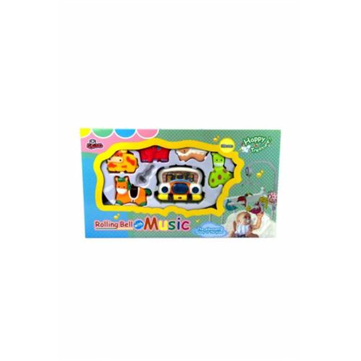 Işıklı Kurmalı Müzikli Hayvan Figürlü Dönence Bebek Uyku Arkadaşı