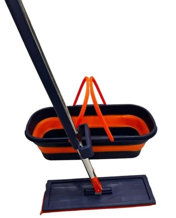 Kendinden Sıkmalı Katlanabilir Mop Seti 360 Derece Döner Başlık Yedek Bek Hediyeli