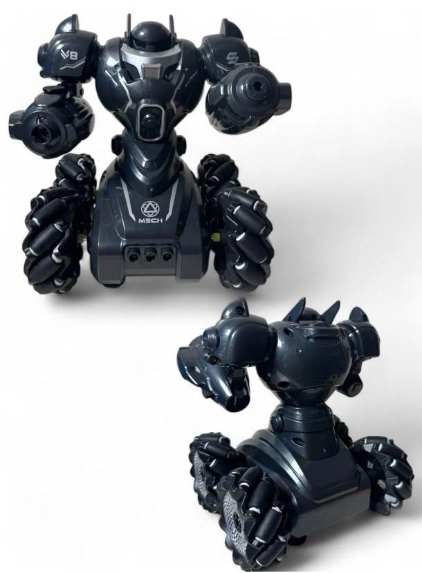 Kumandalı Işıklı Mermi Ve Buhar Atan Robot Araba Oyuncak Robot