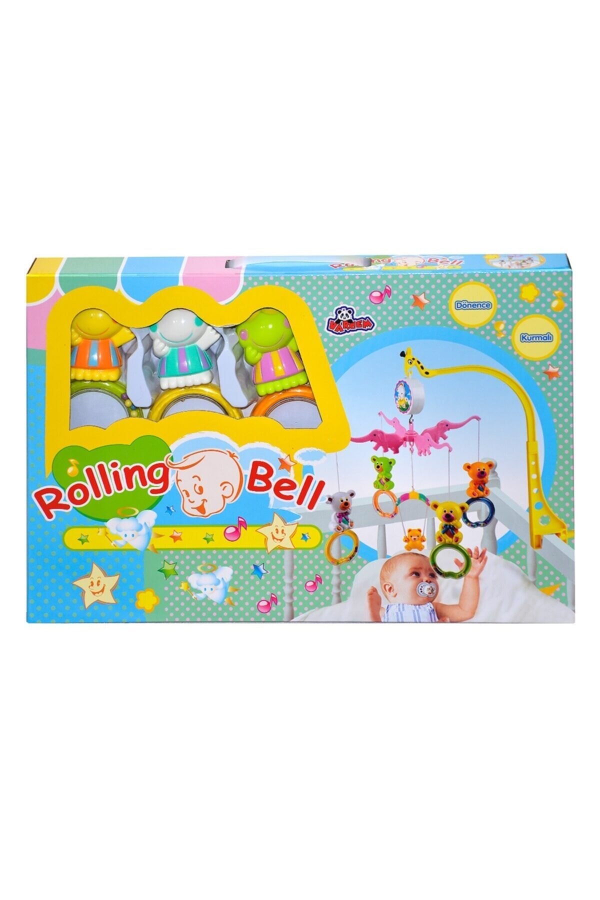 Kurmalı Müzikli Hayvan Figürlü Dönence Bebek Uyku Arkadaşı