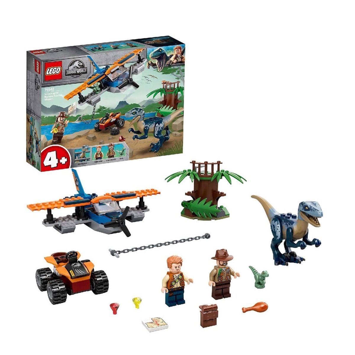 LEGO Velociraptor: Uçakla Kurtarma Görevi 75942