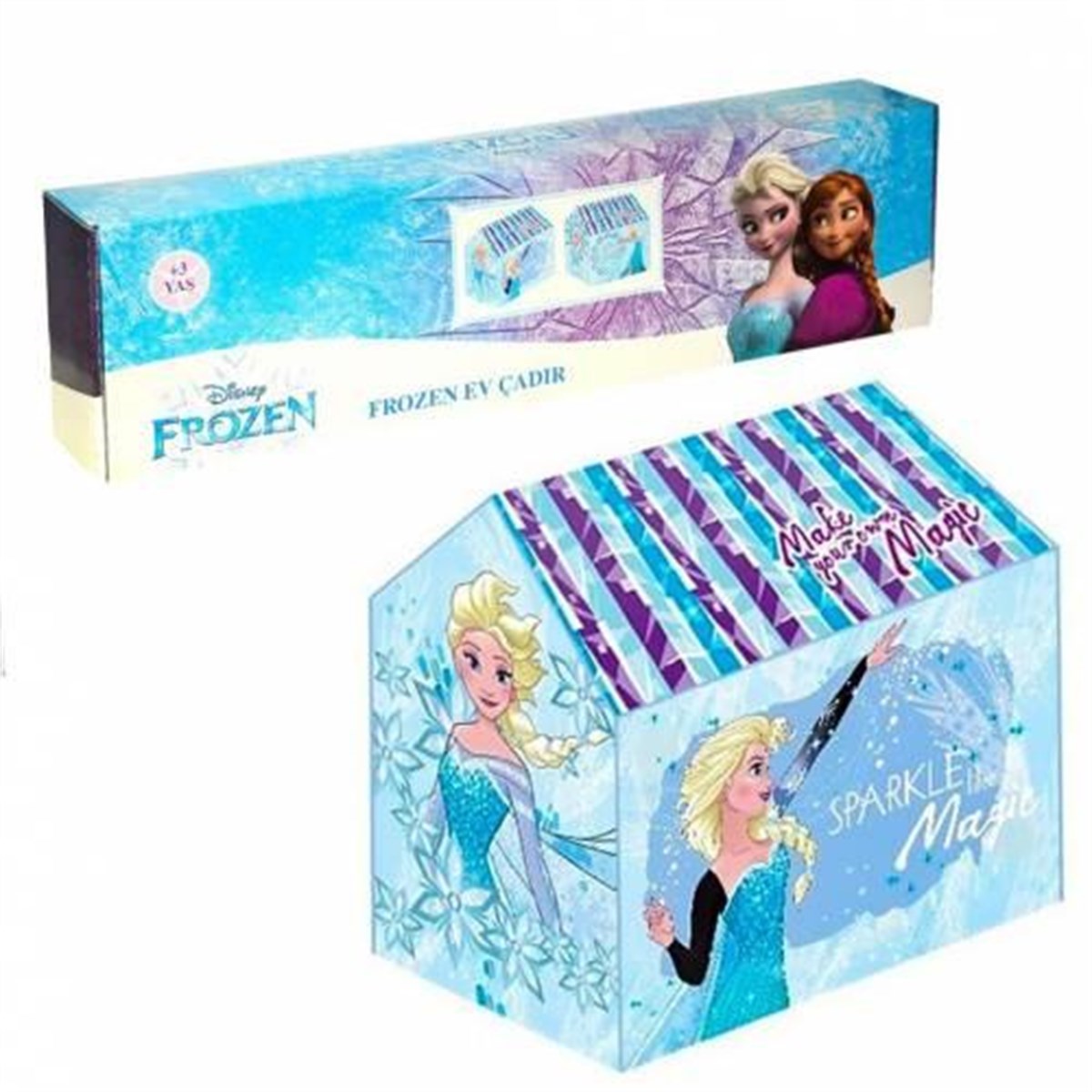 Lisanslı Frozen Oyun Çadırı Elsa Oyun Evi Karlar Ülkesi Oyun Çadırı