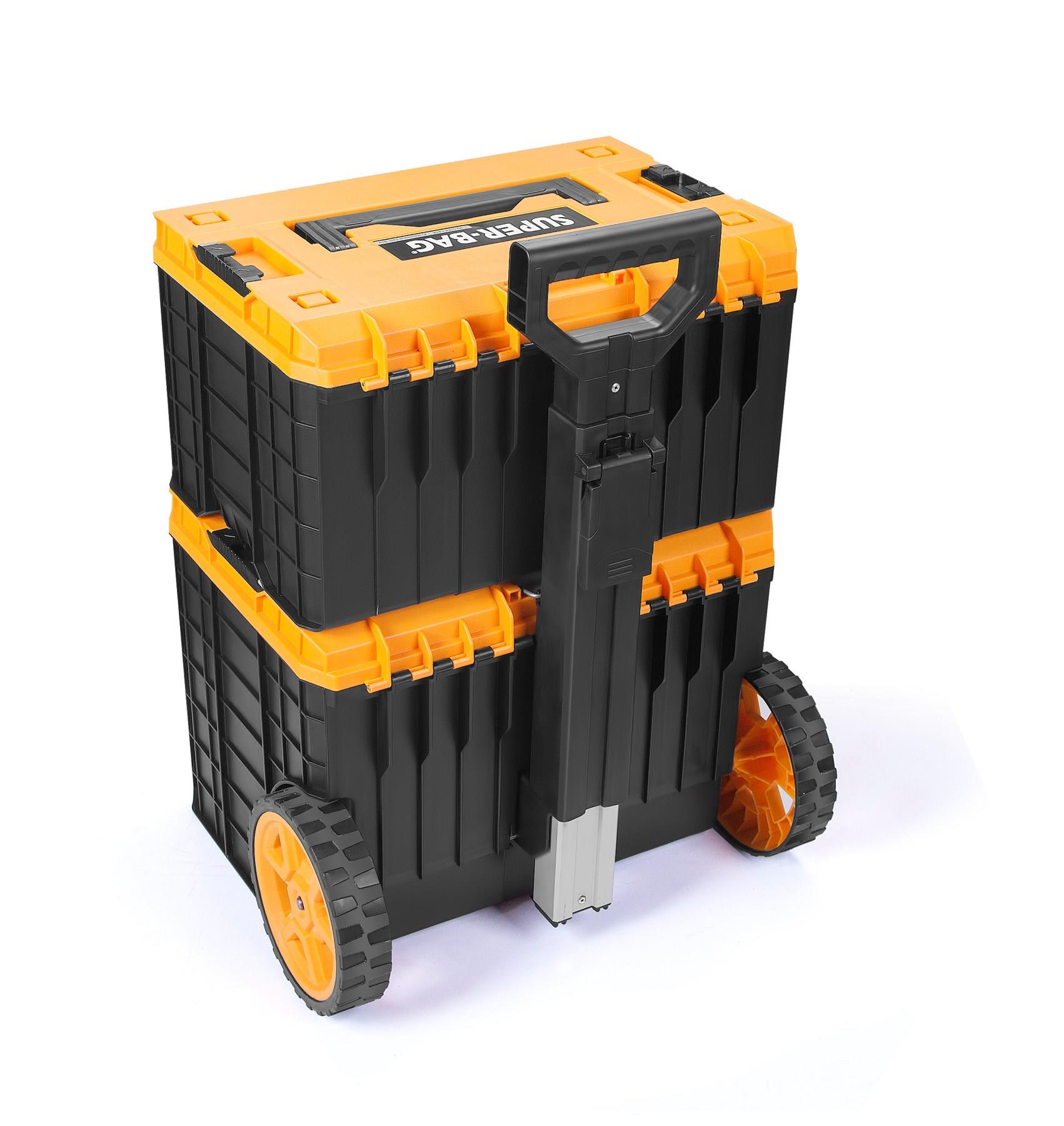 Master Case Tekerlekli 2li Set Büyük Tekerlekli Teknisyen Takım Çantası M-L